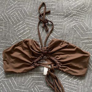 Riot Swim Chocolate Carter Top Size Medium